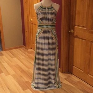 Halter top maxi dress